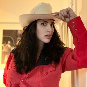 justin black hills western felt hat